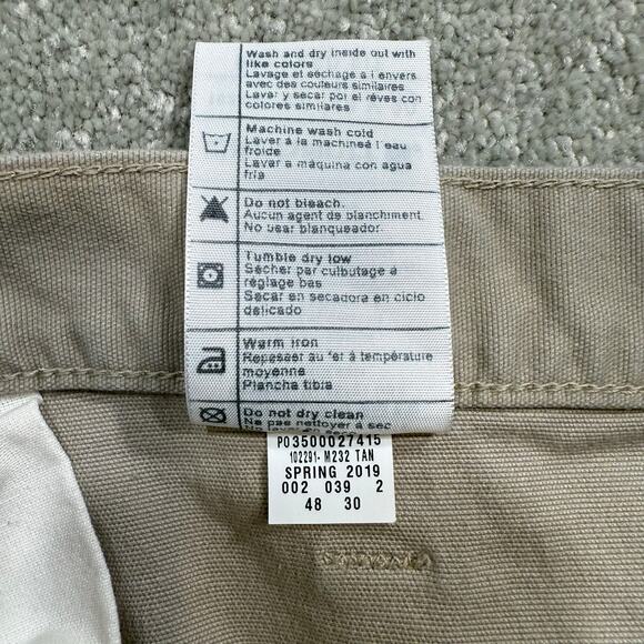 Carhartt NWT Rugged Flex Relaxed Fit Canvas Work Pants Khaki Mens 48x30 Workwear - Picture 9 of 15